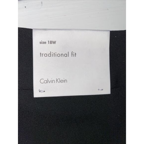 Calvin Klein Black Traditional Straight Leg Dress Pants Plus Size 18W - Picture 4 of 8